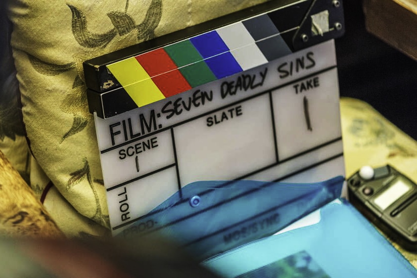 Clapperboard Debra Jayne short film Seven Deadly Sins